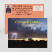 Kansas Lightning POST CARD Postkarte (Vorne/Hinten)
