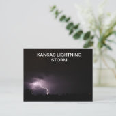 KANSAS LIGHTNING STORM POSTKARTE (Stehend Vorderseite)
