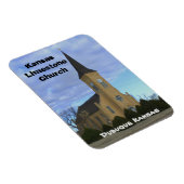 Kansas Limestone Church Square Magnet (Rechte Seite)