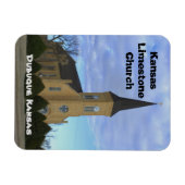 Kansas Limestone Church Square Magnet (Horizontal)