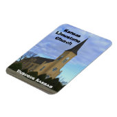 Kansas Limestone Church Square Magnet (Linke Seite)