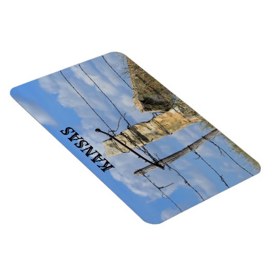 Kansas Limestone Fence Magnet (Rechte Seite)
