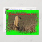 Kansas Limestone Post schoss auf einer POST-KARTE Postkarte (Vorne/Hinten)