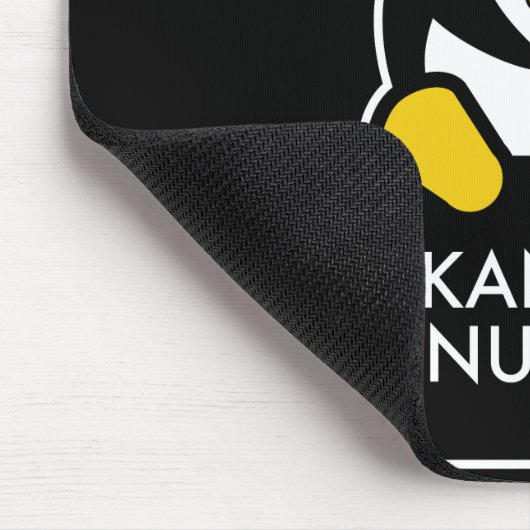 Kansas Linux Fest Mouse Pad Black Mousepad (Ecke)
