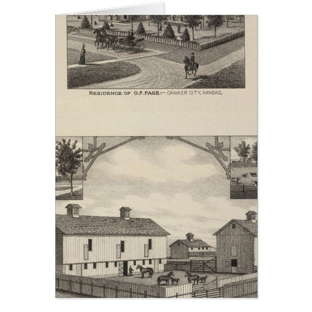 Kansas Live Stock Landkreis in Cawker City (Vorne)