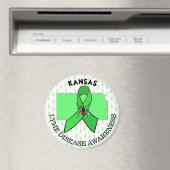 Kansas Lyme Disease Awareness Magnet (In Situ (Geschirrspüler))