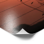 Kansas Mail Box Silhouette Sonnenuntergang mit Wol Fotodruck (Ecke)