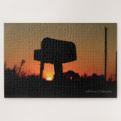 Kansas Mailbox Sunset Box Puzzle (Horizontal)