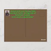 Kansas Male Box Muschel Schildkröte Postkarte (Rückseite)