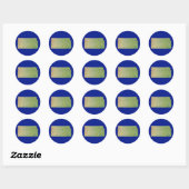 Kansas Map Sticker (Blatt)