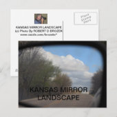 KANSAS MIRROR LANDSCAPE POST CARD POSTKARTE (Vorne/Hinten)