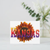 Kansas mit Sonnenblumen Postkarte (Stehend Vorderseite)