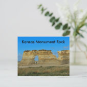 Kansas Monument Rock POST CARD Postkarte (Stehend Vorderseite)