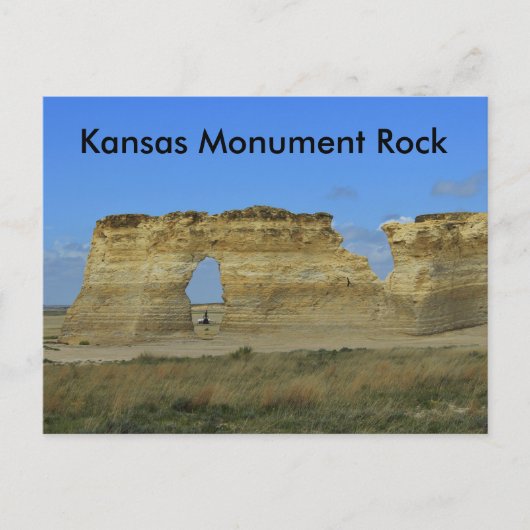 Kansas Monument Rock POST CARD Postkarte (Vorderseite)