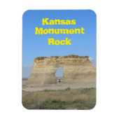 Kansas Monument Rock Square Magnet (Vertikal)