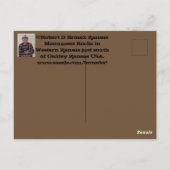 Kansas Monument Rocks mit Blue Sky Post Card Postkarte (Rückseite)