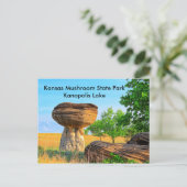 Kansas Mushroom Staat Park Kanopolis POST CARD Postkarte (Stehend Vorderseite)