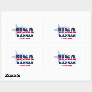 Kansas My Zuhause Staat Sticker