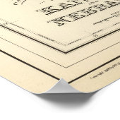 Kansas, Nebraska 2 Poster (Ecke)