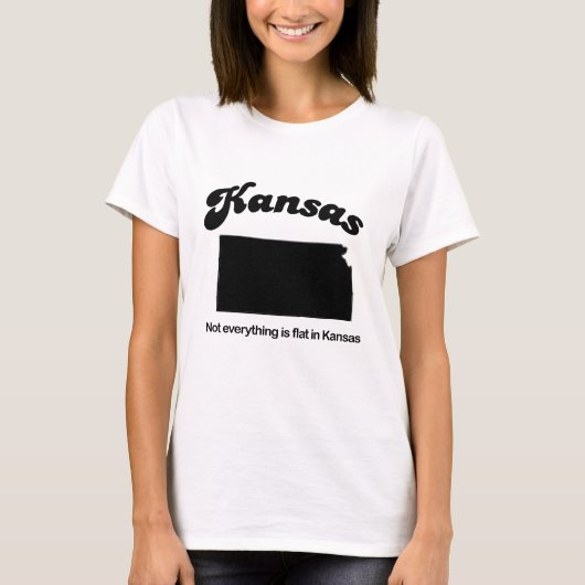 Kansas - nicht alles ist flach T-Shirt (Vorderseite)