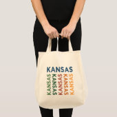 Kansas Niedlich bunt Tragetasche (Vorderseite (Produkt))