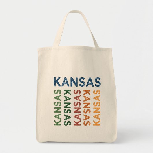 Kansas Niedlich bunt Tragetasche (Vorne)