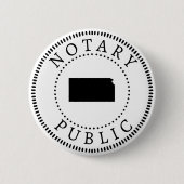 Kansas Notary Public Button (Vorderseite)