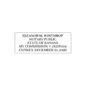 Kansas Notary Public  Permastempel (Design)