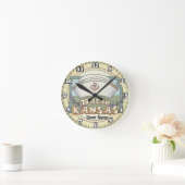 Kansas Nurse Runde Wanduhr (Zuhause)