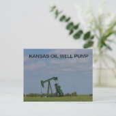 KANSAS ÖL GUTE PUMP-Postkarte Postkarte (Stehend Vorderseite)