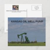 KANSAS ÖL GUTE PUMP-Postkarte Postkarte (Vorne/Hinten)