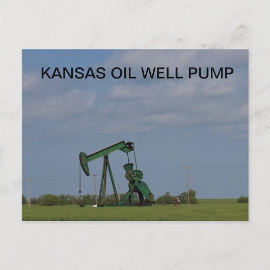 KANSAS ÖL GUTE PUMP-Postkarte Postkarte (Vorderseite)
