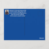 Kansas Old Country Barn Post Card Postkarte (Rückseite)