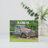 Kansas Old Farm Equipment Post Card Postkarte (Stehend Vorderseite)