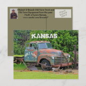 Kansas Old Farm Equipment Post Card Postkarte (Vorne/Hinten)