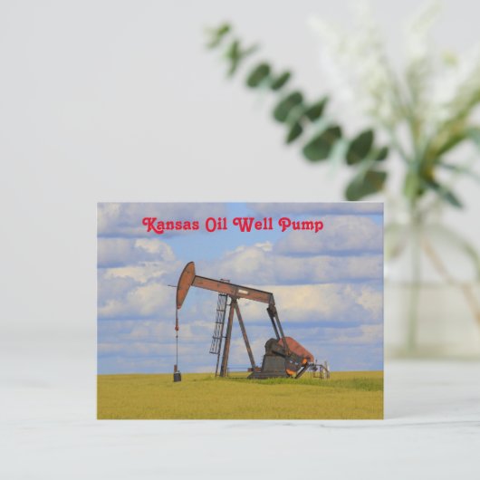 Kansas Ölpumpenpost Postkarte (Stehend Vorderseite)