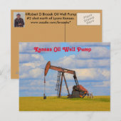 Kansas Ölpumpenpost Postkarte (Vorne/Hinten)