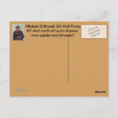 Kansas Ölpumpenpost Postkarte (Rückseite)
