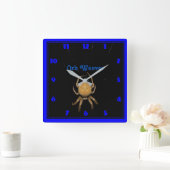 Kansas Orb Weaver Square Uhr (Zuhause)