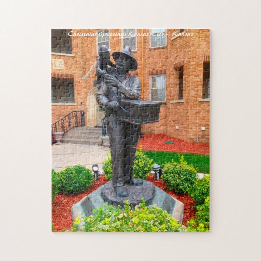 Kansas Orgel Grinder.Weihnachtsgrüße Puzzle (Vertikal)
