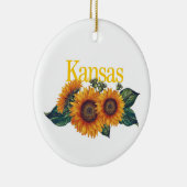 Kansas Ornament mit Sonnenblumen (Rechts)