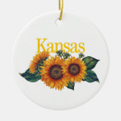 Kansas Ornament mit Sonnenblumen (Vorne)