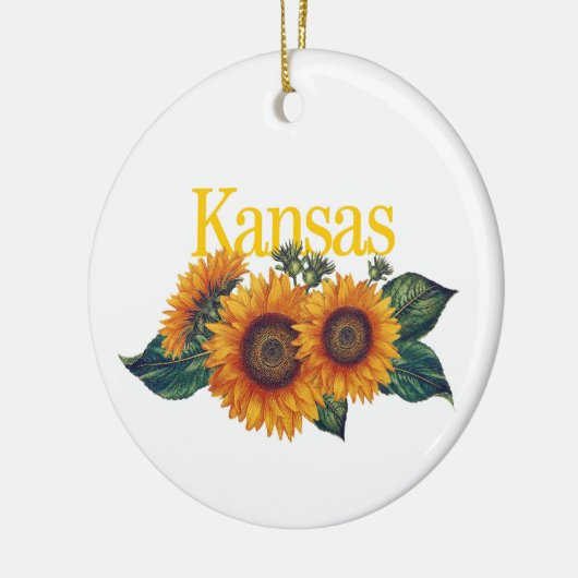 Kansas Ornament mit Sonnenblumen (Links)