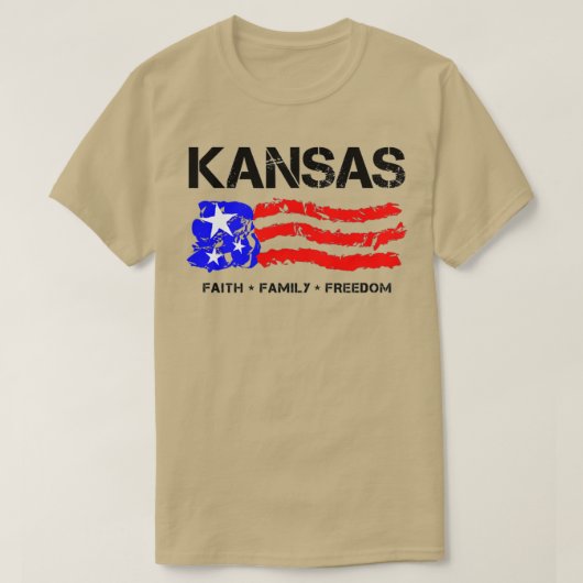 Kansas Patriotic T-Shirt (Design vorne)