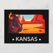 Kansas Postcard Postkarte (Vorderseite)