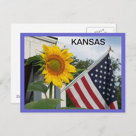 Kansas Postcard Postkarte (Vorne/Hinten)