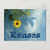 Kansas Postcard: Sonnenblume Postkarte (Vorderseite)