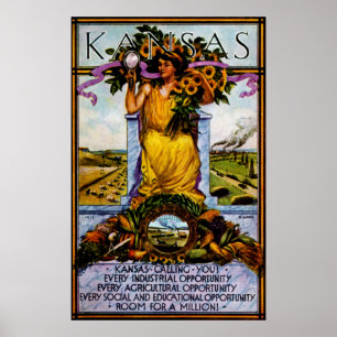 Kansas-Poster 1911 Poster