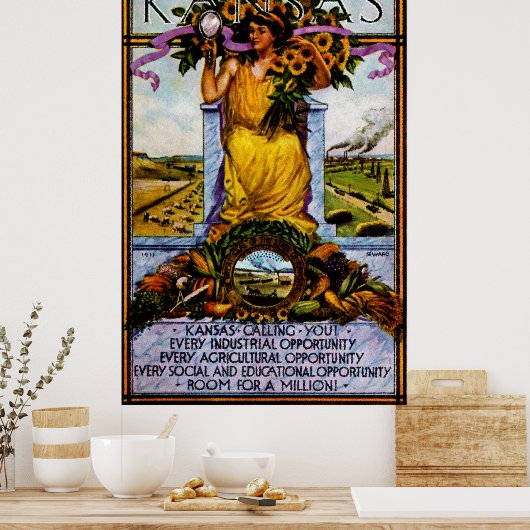 Kansas-Poster 1911 Poster (Küche)