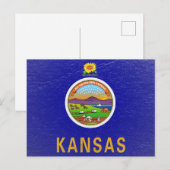 Kansas Postkarte (Vorne/Hinten)